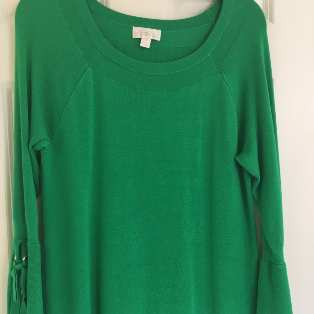 Kim Gravel Open Bell Sleeve Sweater